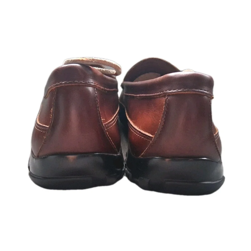 Allen Edmonds Port Washington Boulder Mens 12 D Hand Made Leather Loafers, Brown